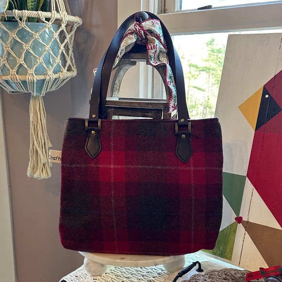 Thistle Red Plaid Women's Tote - Picture 3 of 8